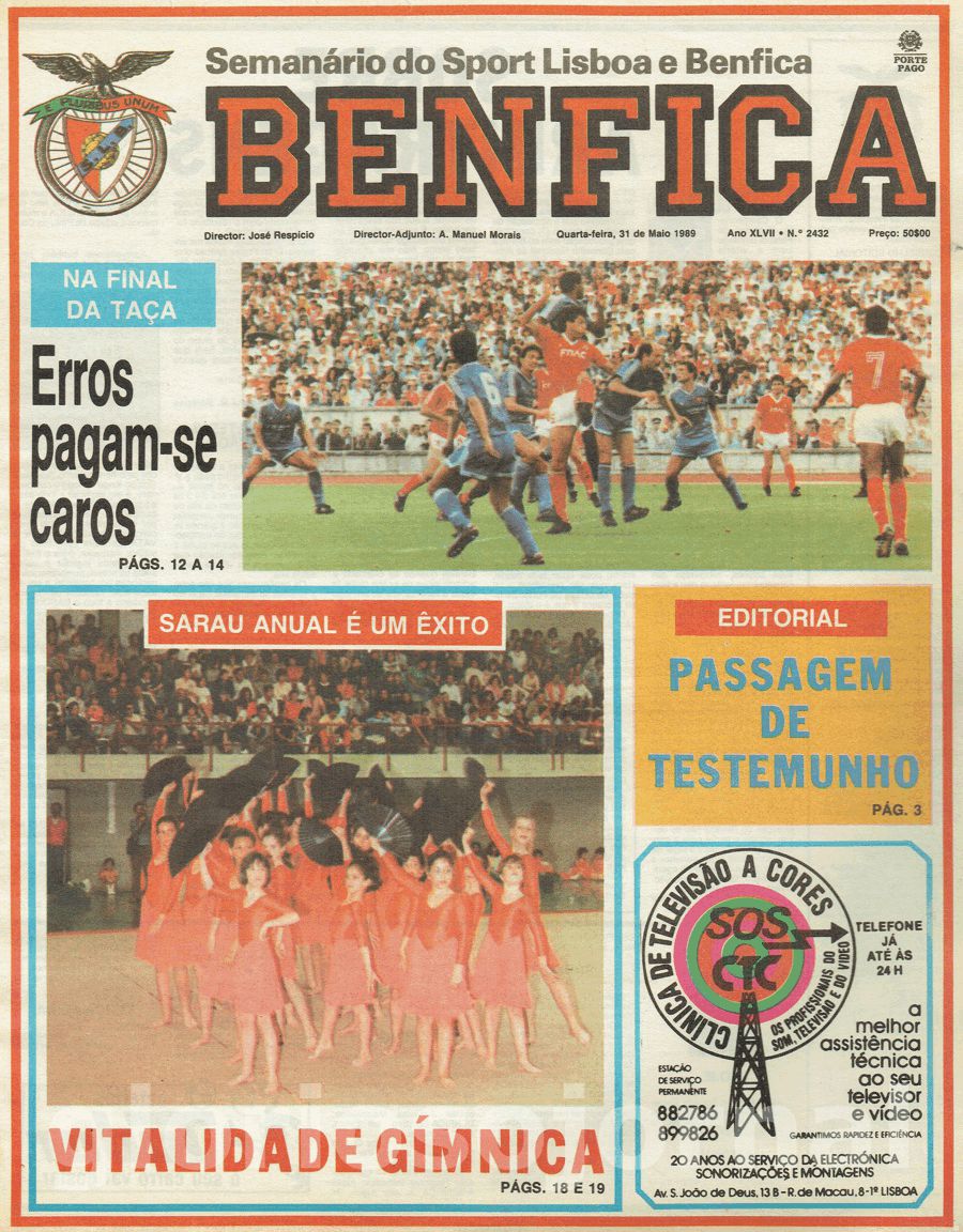 jornal o benfica 2432 1989-05-13